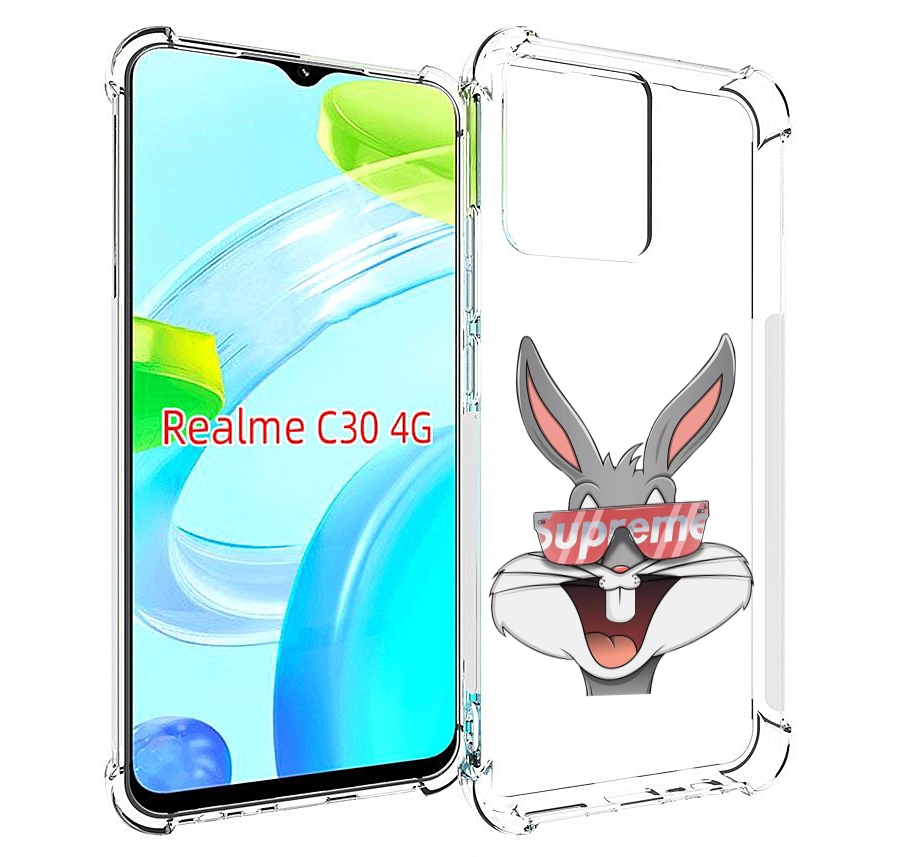 

Чехол MyPads крутой-заяц для Realme C30 4G / Narzo 50i Prime, Прозрачный, Tocco