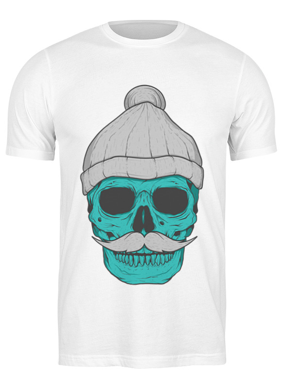 

Футболка мужская Printio Hipster skull 2124550 белая S, Белый, Hipster skull 2124550