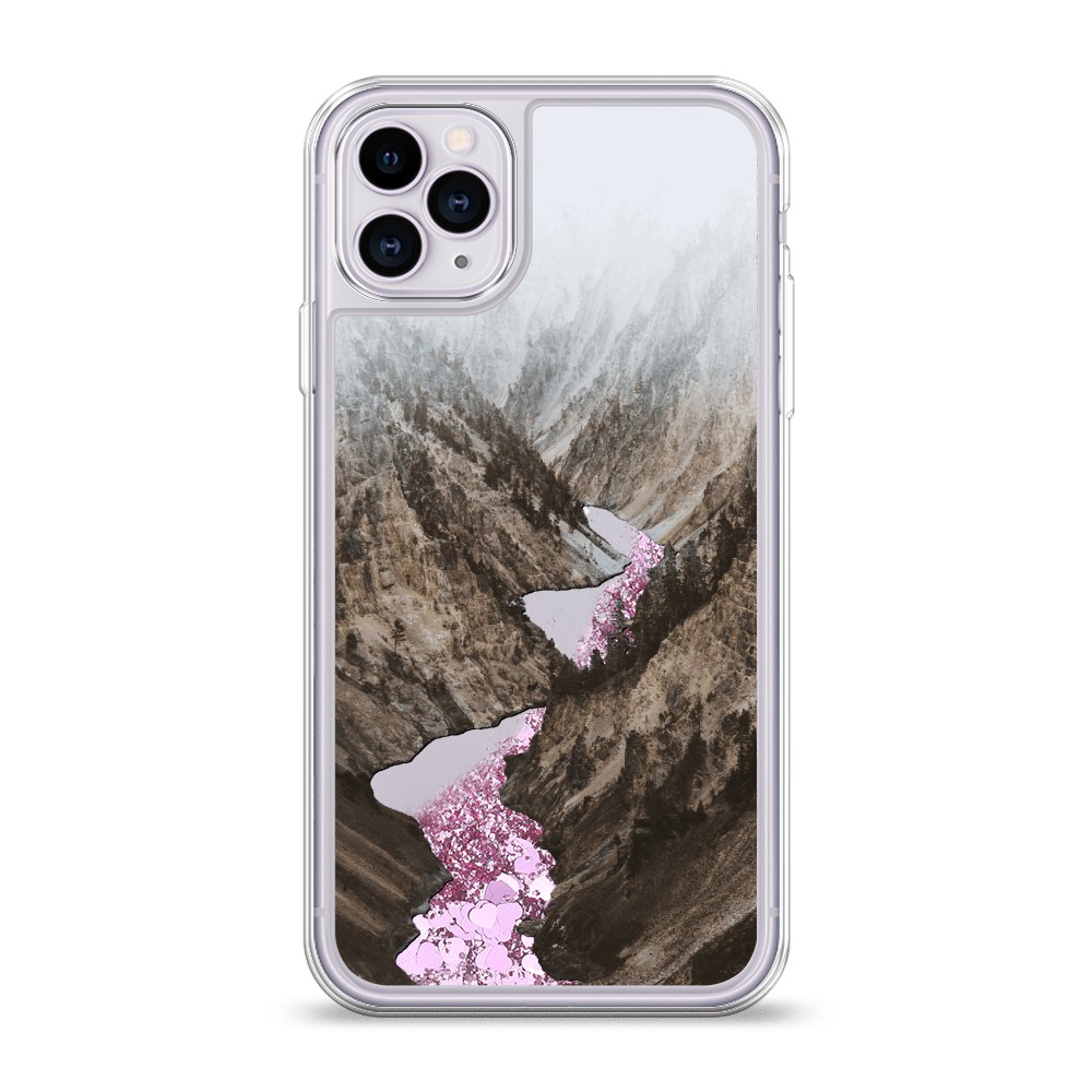 

Жидкий чехол с блестками "Горная река" на Apple iPhone 11 Pro, 12394-1