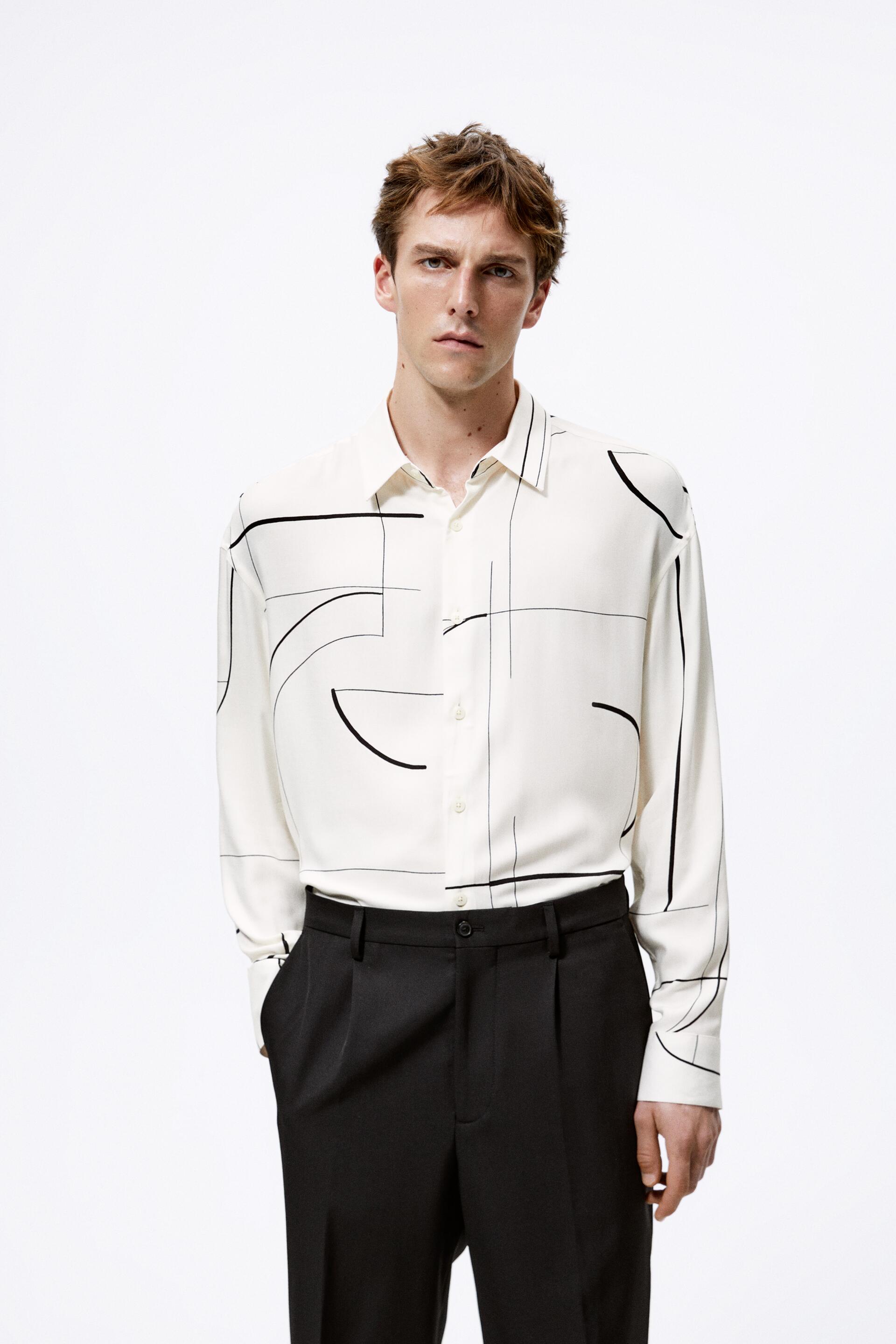 

Рубашка мужская ZARA 06581430 белая S, 06581430