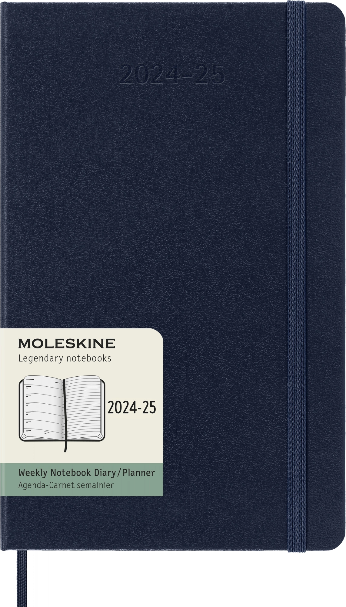 

Еженедельник 2024-2025 гг Moleskine Academic WKNT DHB2018WN3 A5 твердая обложка синий