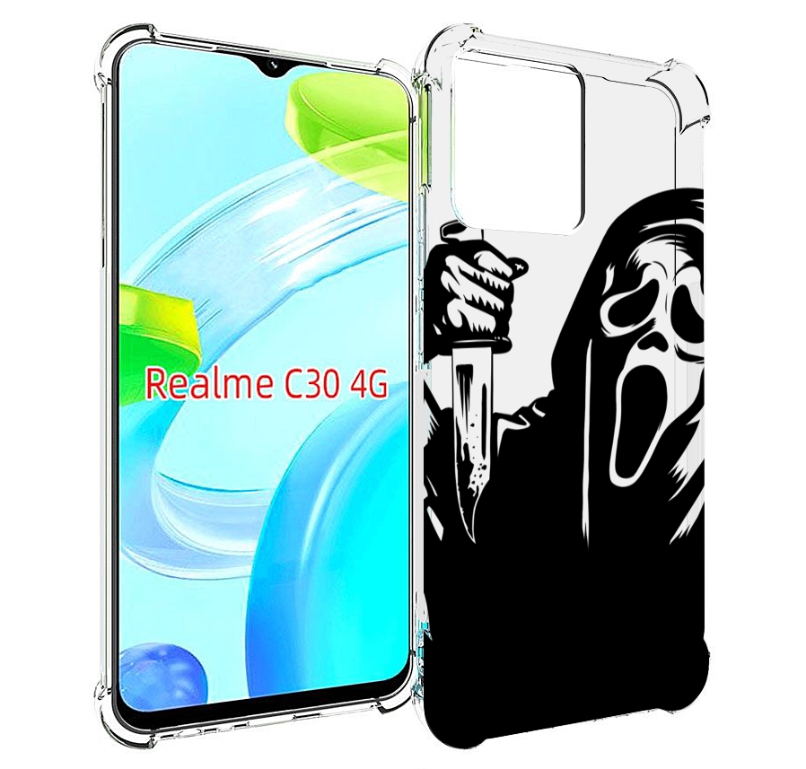 

Чехол MyPads крик-с-ножом для Realme C30 4G / Narzo 50i Prime, Прозрачный, Tocco