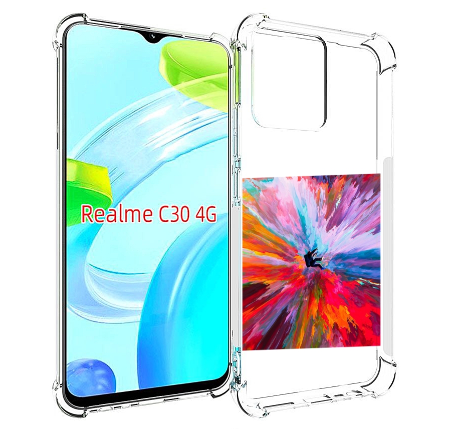 

Чехол MyPads красочный астранавт для Realme C30 4G / Narzo 50i Prime, Прозрачный, Tocco