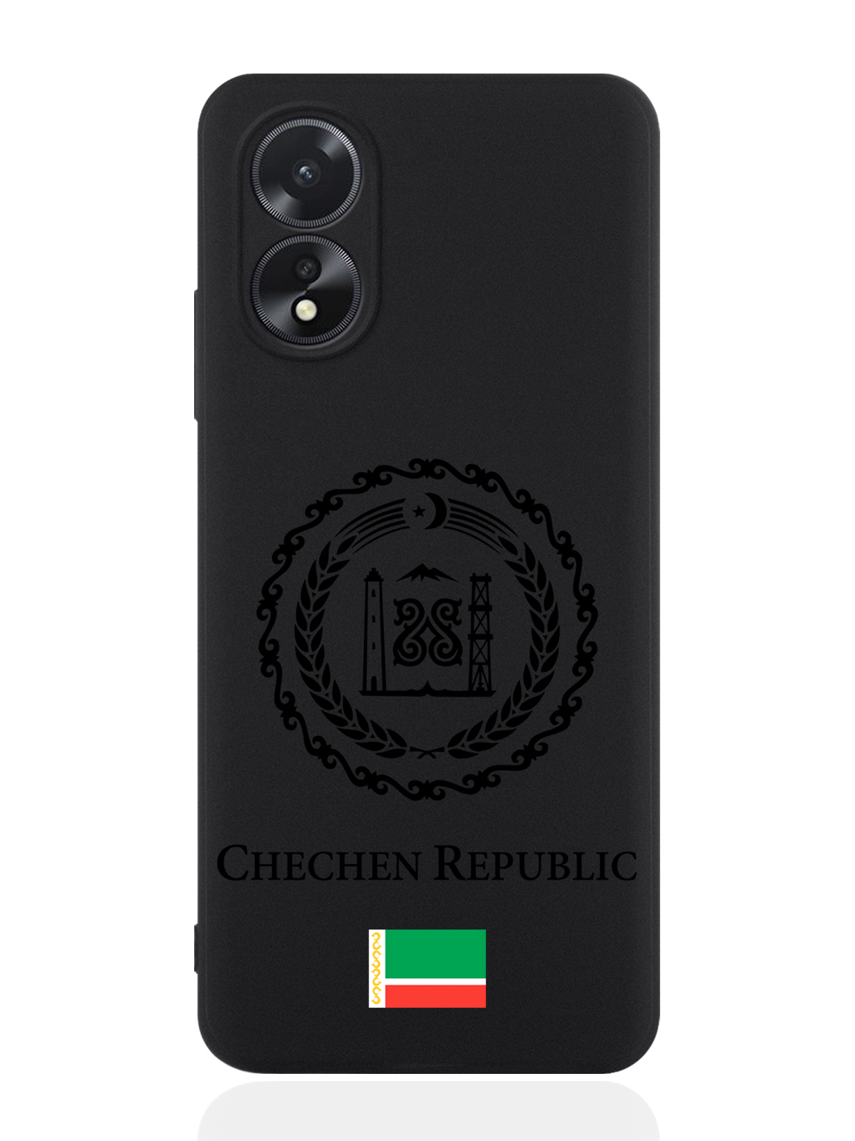 

чехол SignumCase для Oppo A38 4G Черный лаковый Герб Чечни, Oppo A38 4G