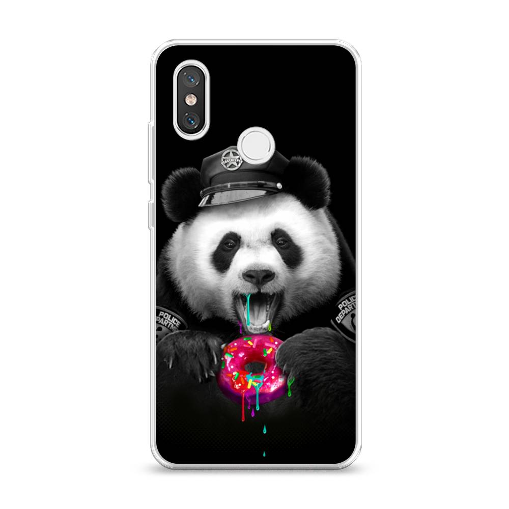 

Чехол Awog на Xiaomi Mi 8 "Панда police", Разноцветный, 33550-2