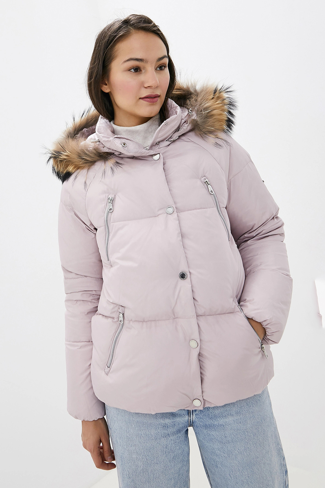 

Пуховик женский Baon B009508 розовый 48
