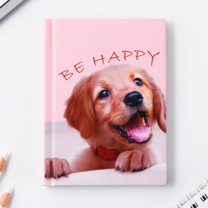 

Блокнот ArtFox «Be Happy» 9608231 в твердой обложке, А7, 64 листа