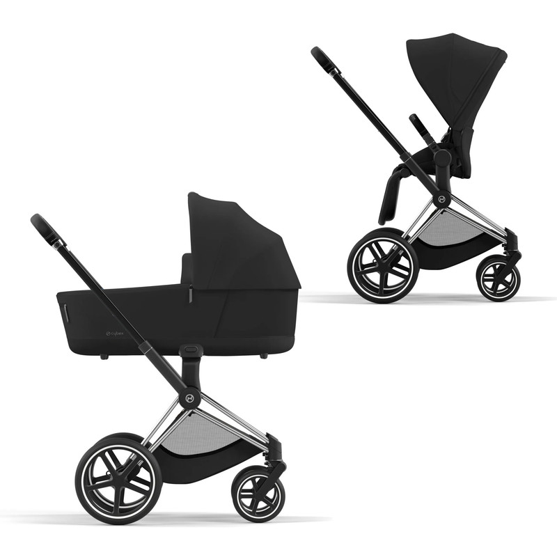 Коляска детская Cybex Priam IV Коляска 2 в 1, шасси IV Chrome Black Sepia Black коляска детская cybex priam iv коляска 2 в 1 шасси iv mattblack peach pink