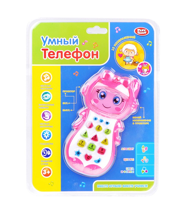 

Play Smart "Мой Умный Телефон" развивающий, на батарейках, в коробке