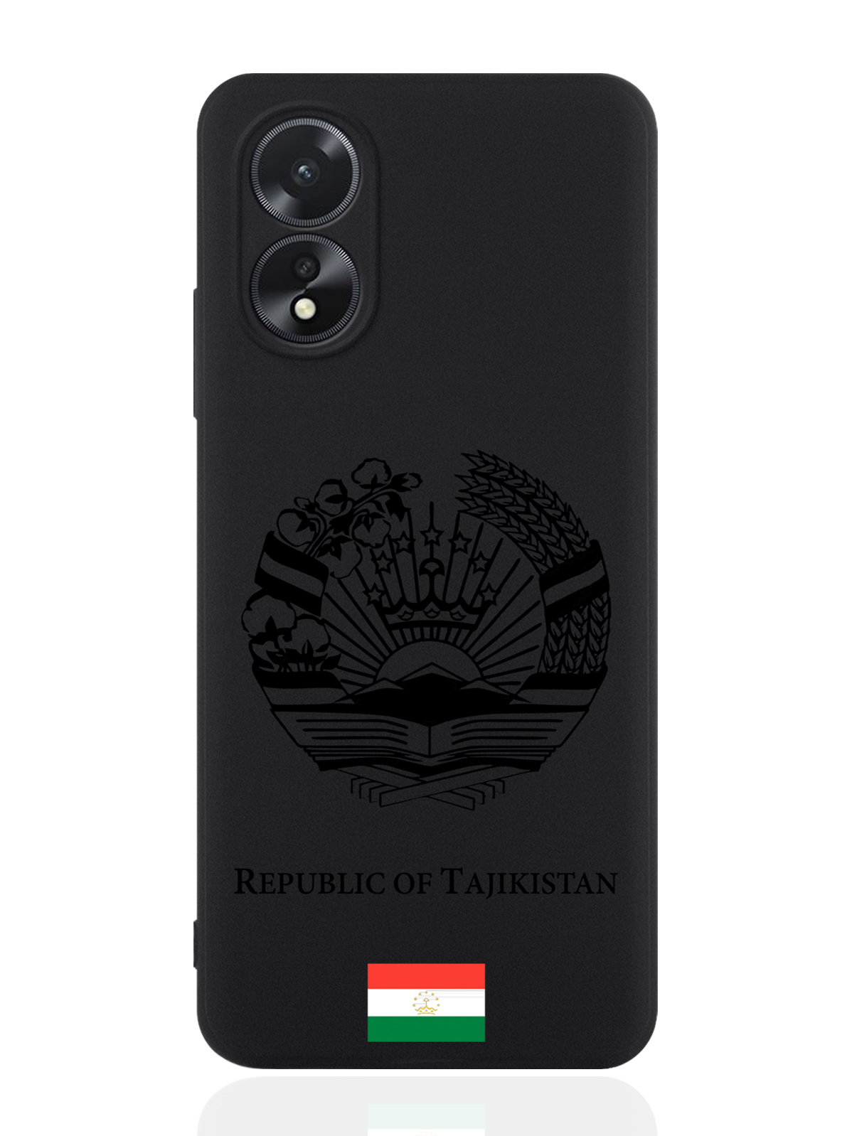 

чехол SignumCase для Oppo A38 4G Черный лаковый Герб Таджикистана, Oppo A38 4G