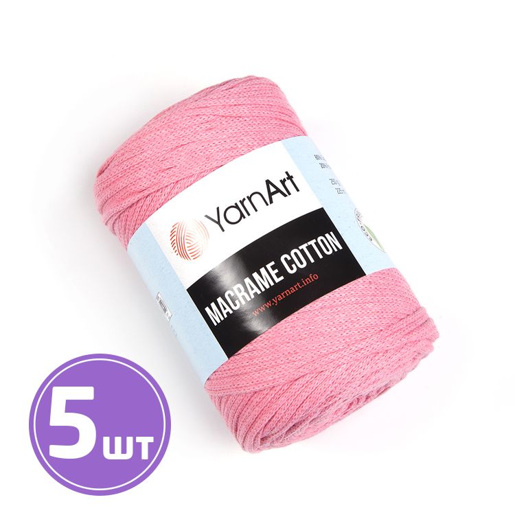 

Пряжа YarnArt Macrame Cotton 779 розовый 5 шт по 250 г