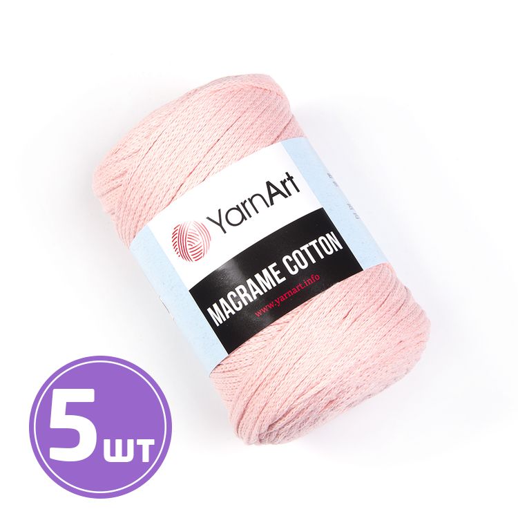 

Пряжа YarnArt Macrame Cotton 767 розовый 5 шт по 250 г
