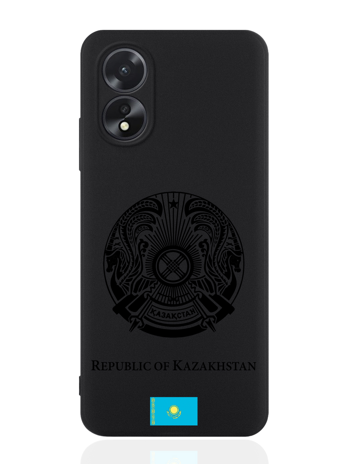 

чехол SignumCase для Oppo A38 4G Черный лаковый Герб Казахстана, Oppo A38 4G