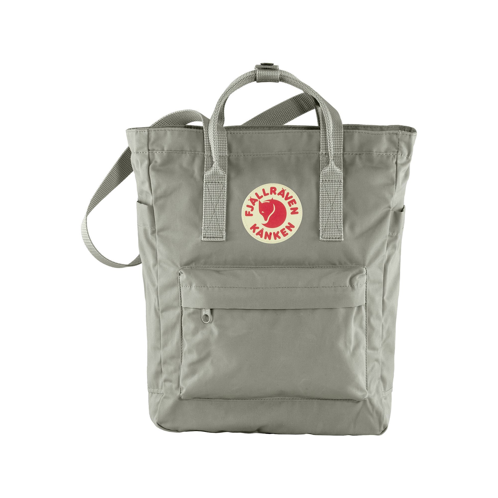 фото Рюкзак женский fjallraven kanken totepack f23710 светло-серый 14 л