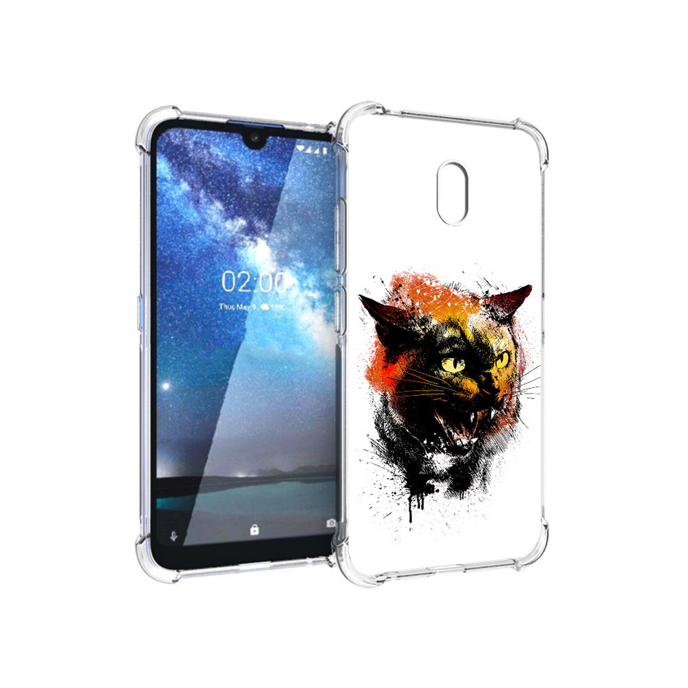 

Чехол MyPads Tocco для Nokia 2.2 сиамский кот (PT134721.103.598), Прозрачный, Tocco