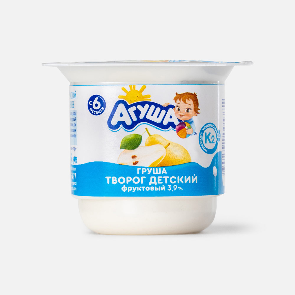 

Творог Агуша груша, с 6 месяцев, 3,9%, 100 г