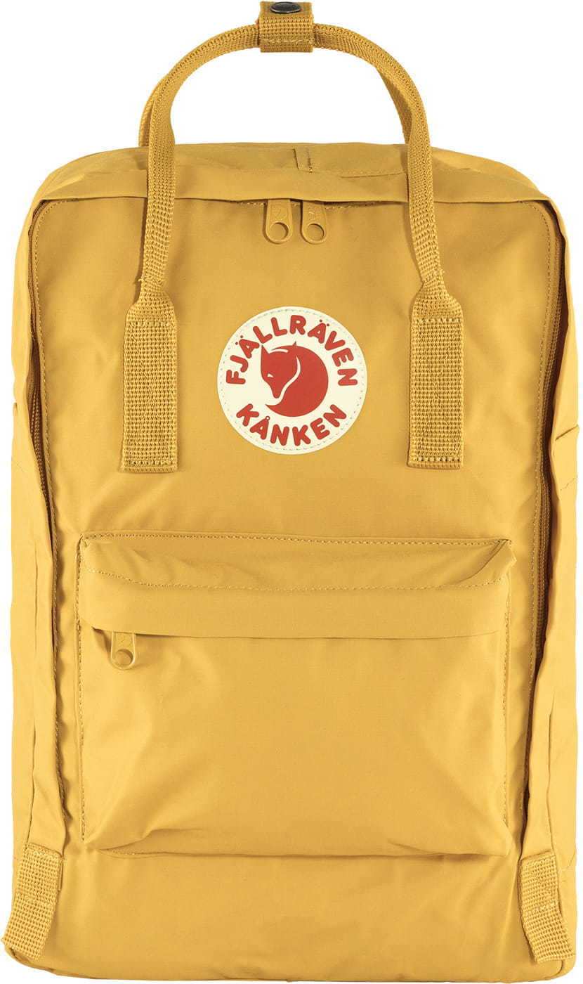 фото Рюкзак женский fjallraven kanken laptop 15" желтый 18 л