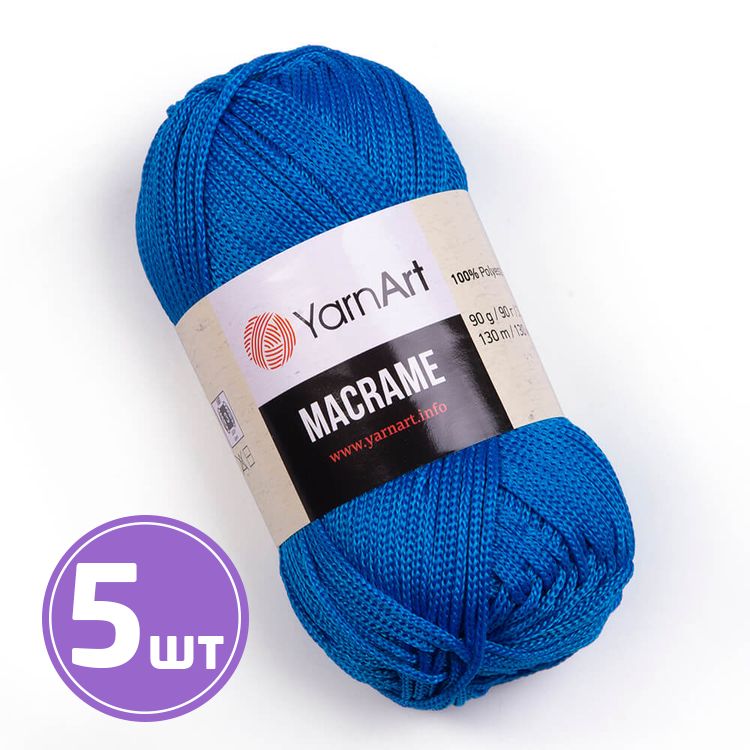 

Пряжа YarnArt Macrame 139 мадонна 5 шт по 90 г, Синий
