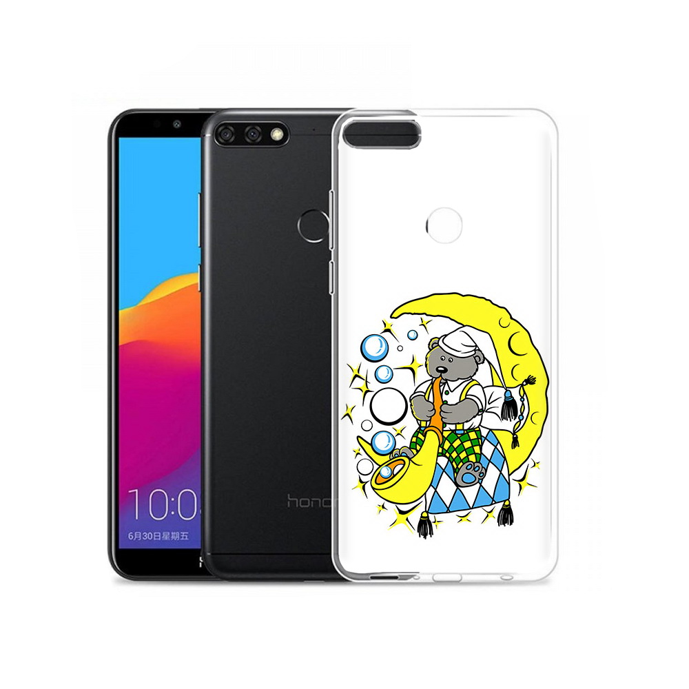 

Чехол MyPads Tocco для Honor 7C Pro Сырная луна (PT113786.47.167), Прозрачный, Tocco
