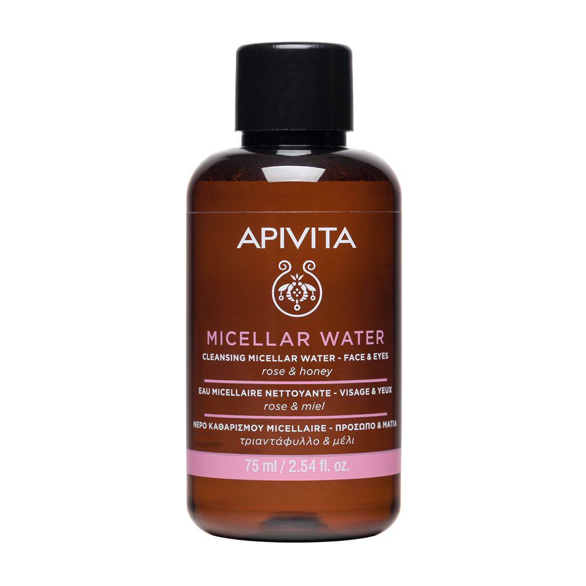

Мицеллярная вода Apivita для лица и глаз Rose & Honey 75 мл