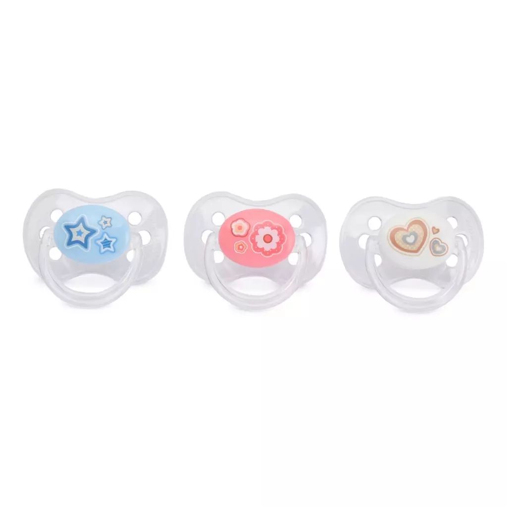 

Пустышка Canpol Newborn baby круглая силикон, 6-18 мес, розовый, Прозрачный