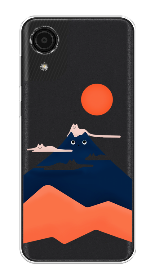 

Чехол на Samsung Galaxy A03 Core "Кот-гора", Черный;оранжевый, 2104750-4