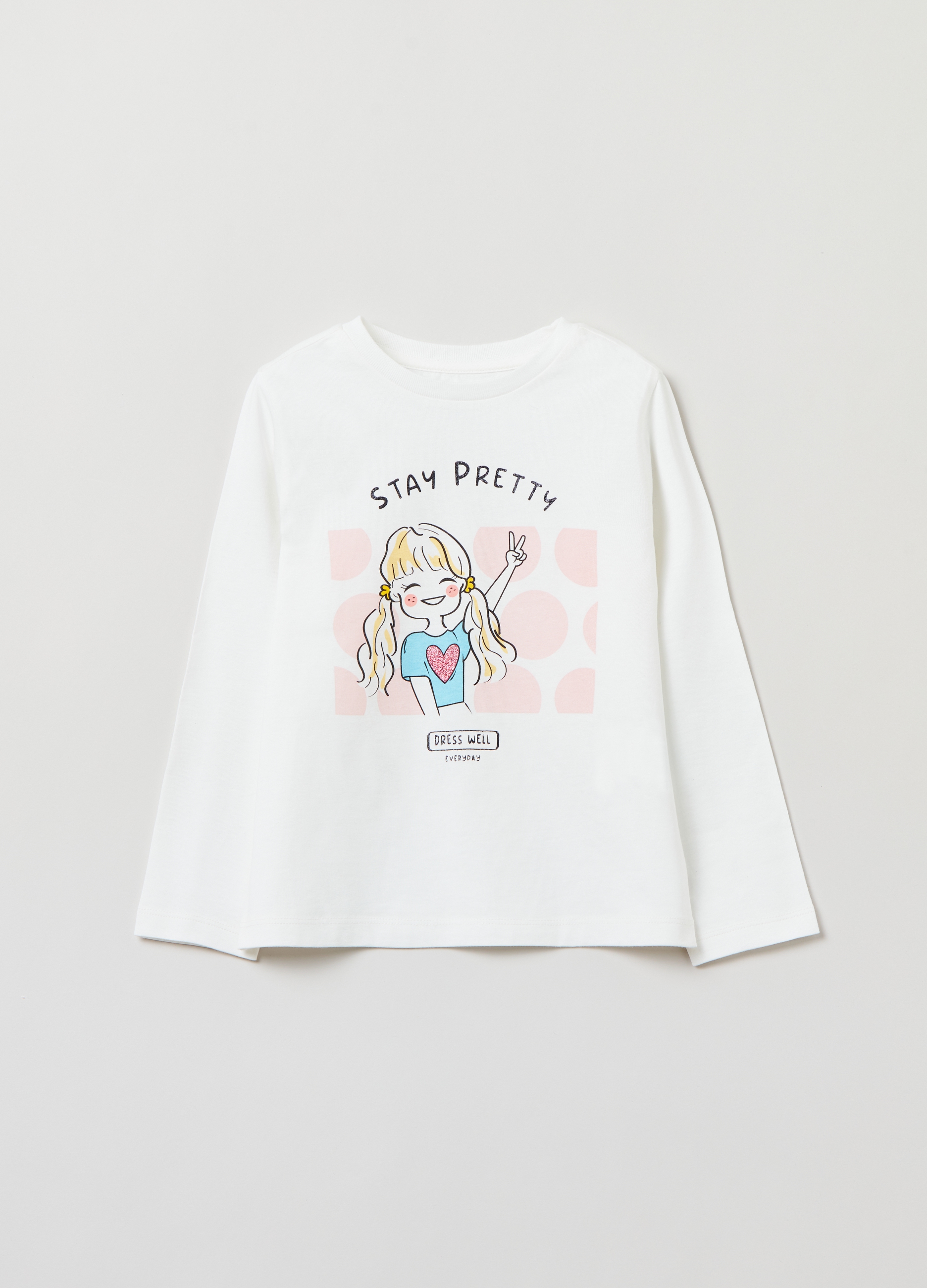 

Футболка OVS для девочек, белая, 9-10 лет, 1892940, Белый, 1892940