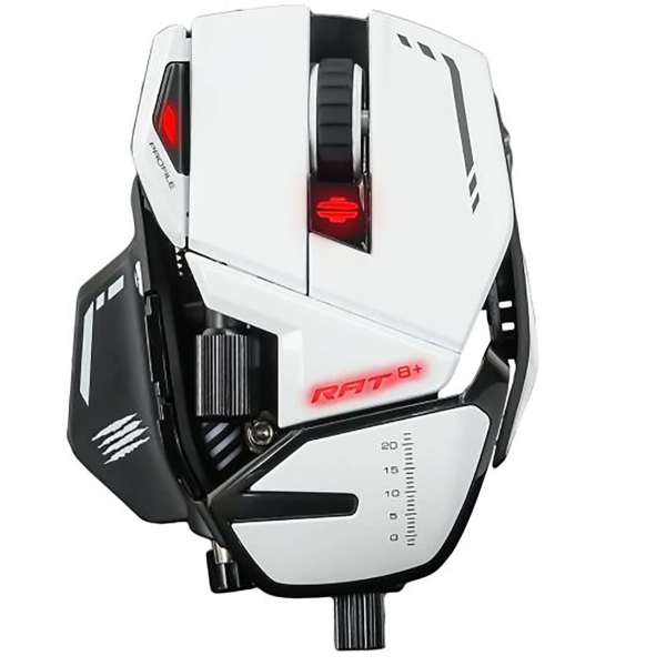 Игровая мышь Mad Catz R.A.T. 8+ White