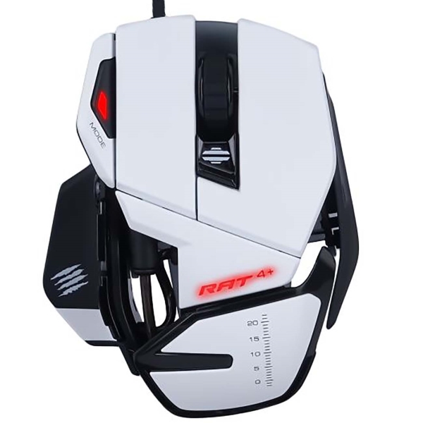 фото Игровая мышь mad catz r.a.t. 4+ white