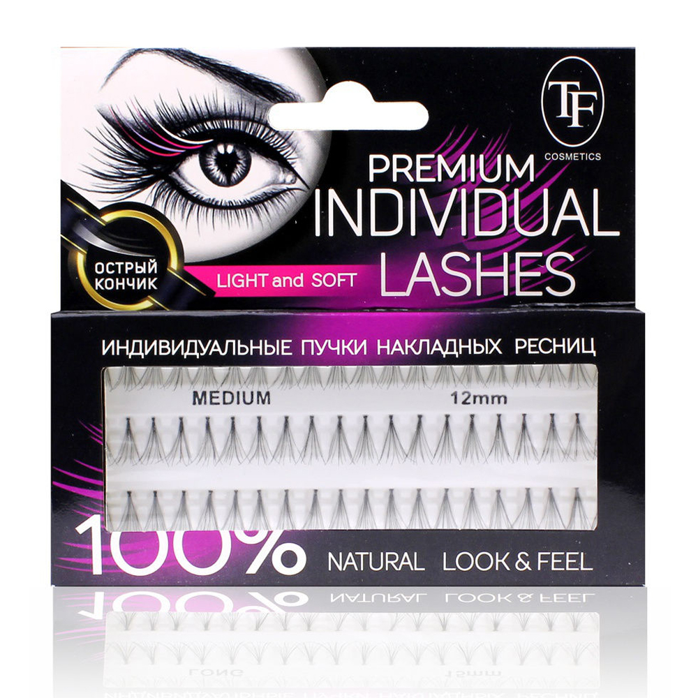 Пучки ресниц разной длины TF Fashion Lashes М202 12мм Medium