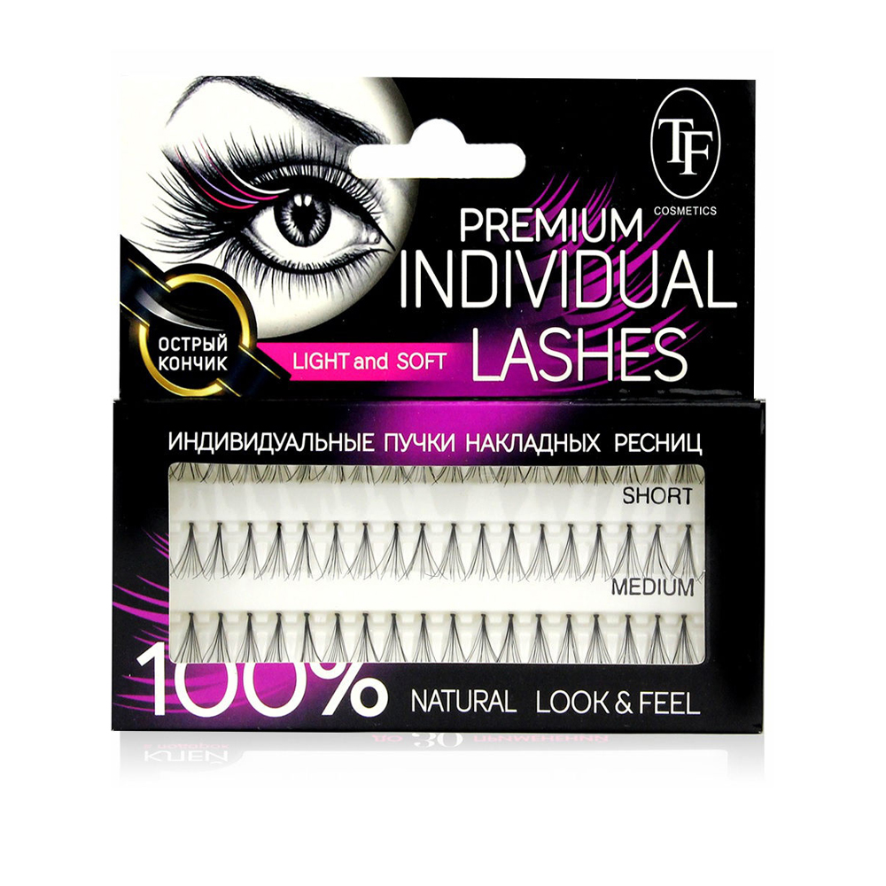 Пучки ресниц TF Fashion Lashes накладные пучки selfie star длина короткая и средняя 60 шт individual natural