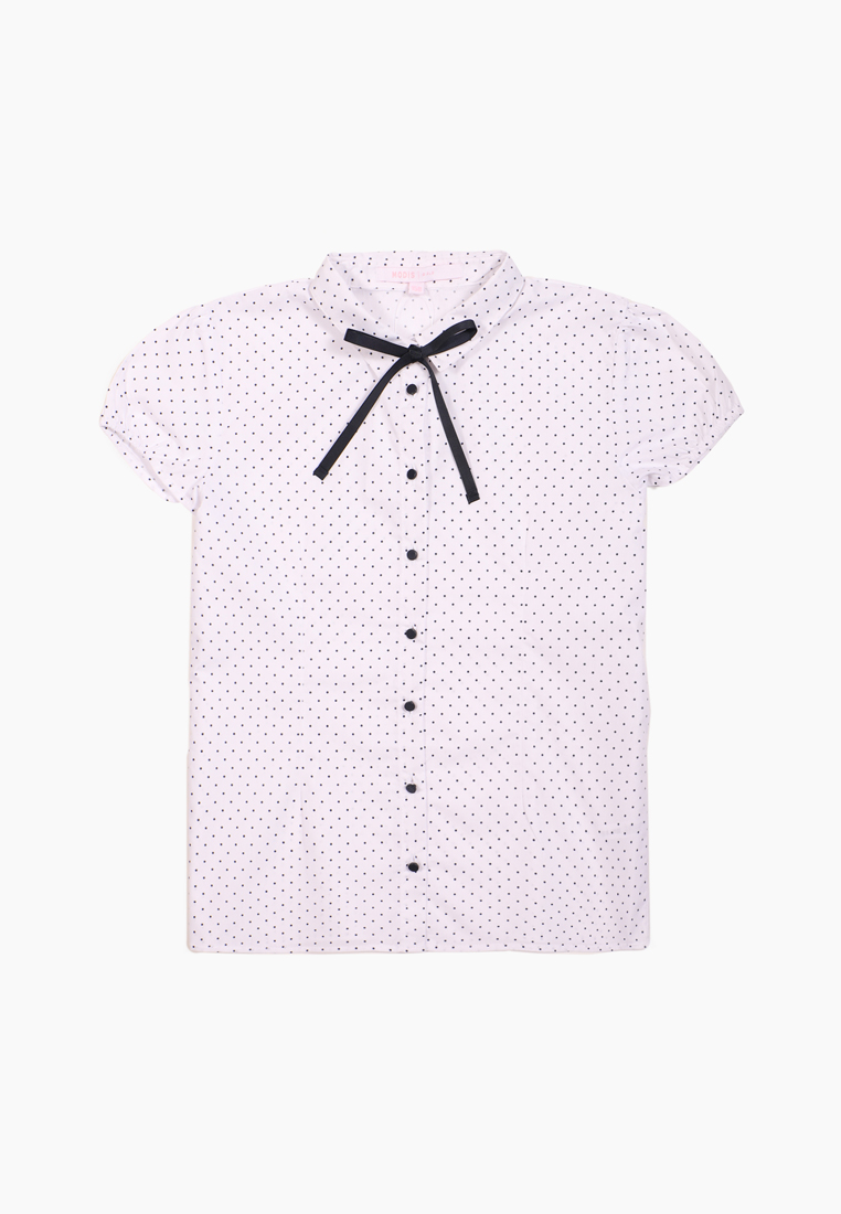 

Блузка для девочек Modis цв. белый р.128, M202K001891WCA_белый