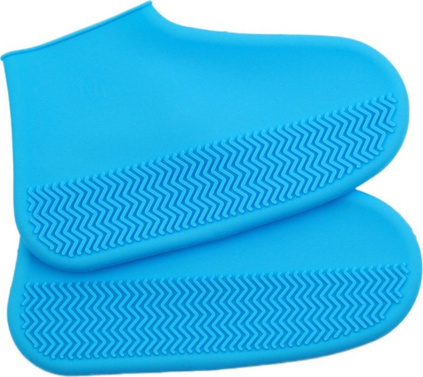 фото Силиконовые чехлы для обуви zdk голубые размер m