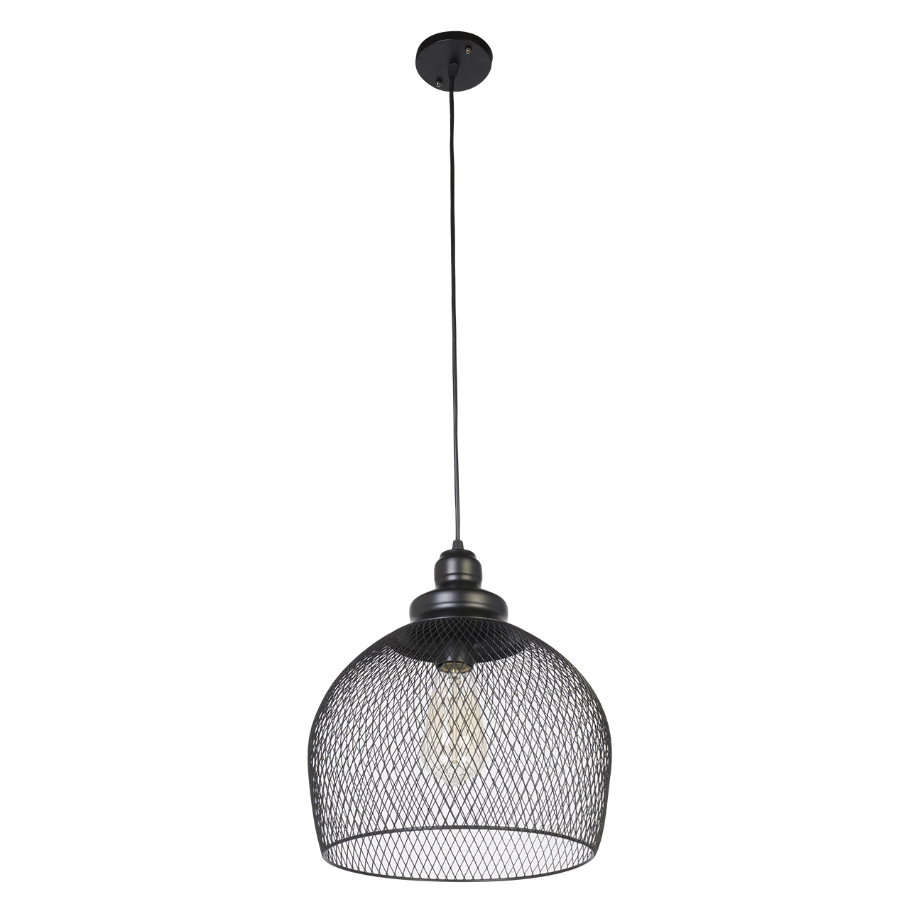 фото Люстра лофт подвесная 1*60вт e27 imex md.1714-1-p bk