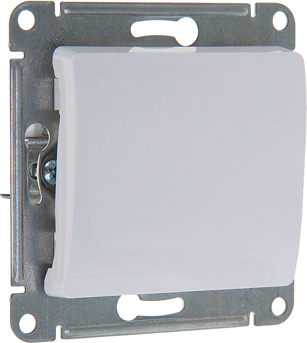 механизм выключателя schneider electric gsl000111 glossa 1 кл бел Выключатель Schneider Electric Glossa GSL000111 1-клавишный, СП, 10А, IP20, белый