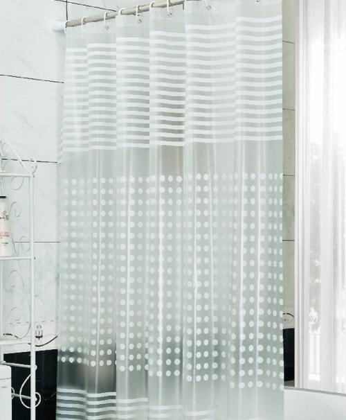 фото Штора для ванной primanova, white stripe, 180х200 см