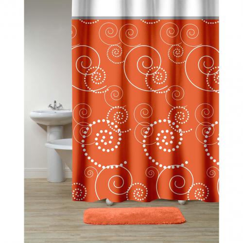 фото Штора для ванной primanova, maison, 180х200 см, оранжевый
