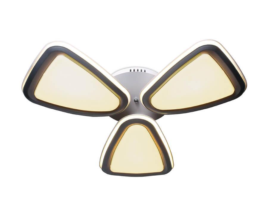 фото Потолочная светодиодная люстра ambrella light orbital granule fg1010/3 wh/sl 204w d770