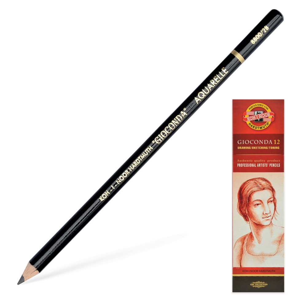 

Карандаш чернографитовый, акварельный, художественный KOH-I-NOOR Gioconda 2B 1 шт