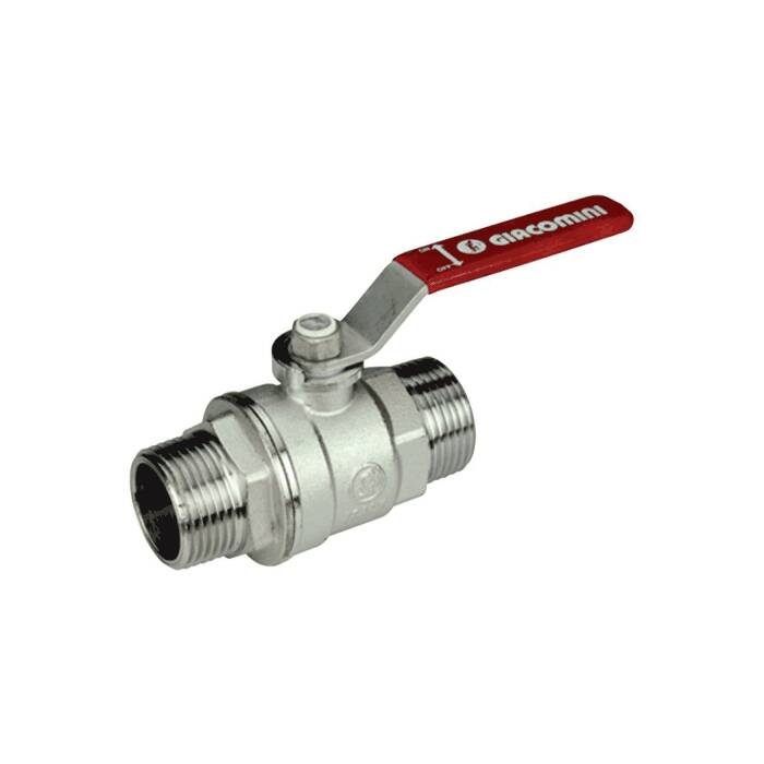 

Кран шаровой латунь хром R253DL Ду 15 Ру42 НР рычаг Giacomini R253LX003, R253DL