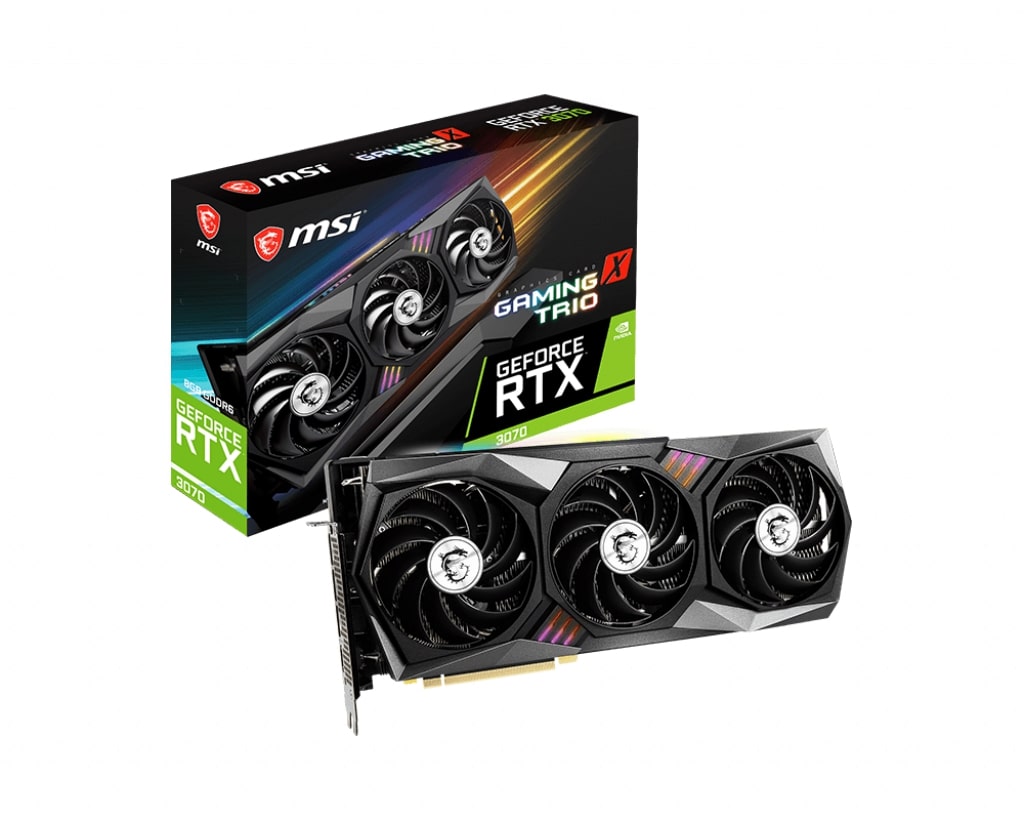 

Видеокарта MSI NVIDIA GeForce RTX 3070 Gaming X TRIO (RTX 3070 GAMING X TRIO), GeForce RTX 3070 Gaming X TRIO