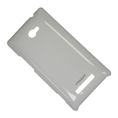 фото Чехол для htc 8x задняя крышка пластиковый pisen глянцевый <белый> promise mobile