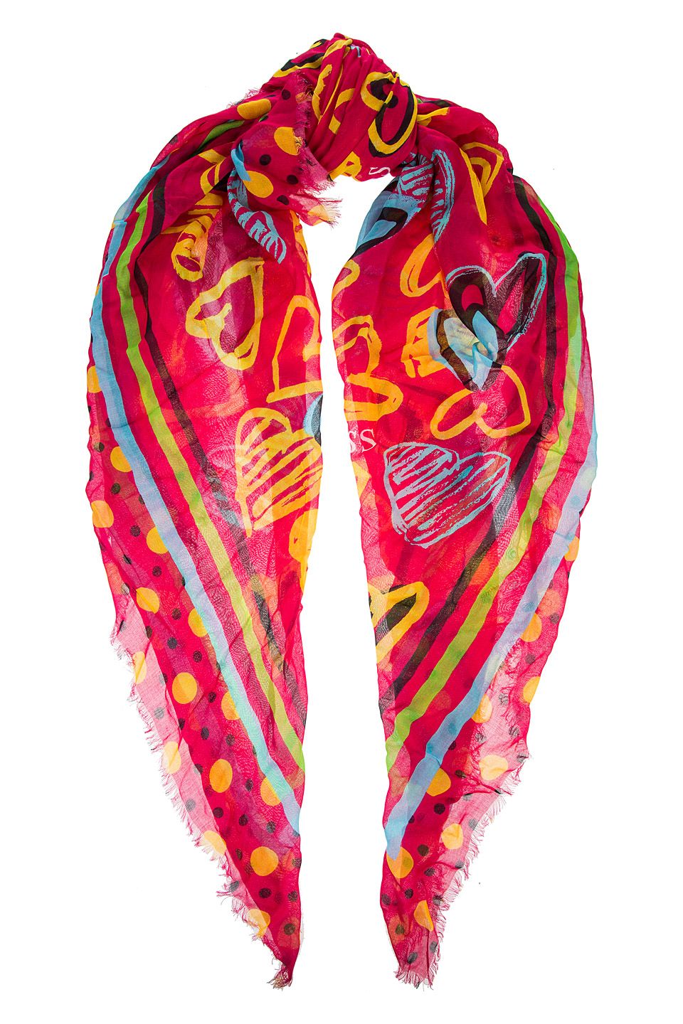 

Платок женский Guess AW8359 разноцветный, Красный, AW8359
