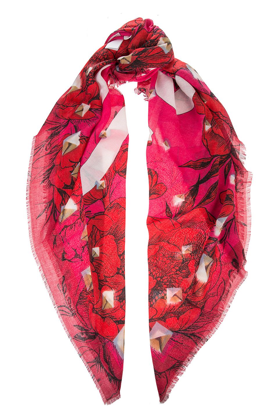 

Платок женский Guess AW8350 разноцветный, Красный, AW8350