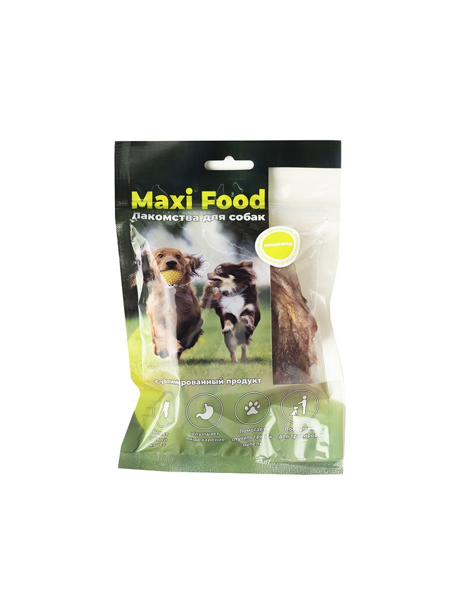 фото Лакомство для собак maxi food , пищевод говядина, 32г