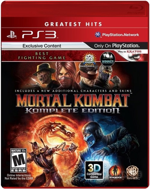 Игра Mortal Kombat. Komplete Edition для PlayStation 3