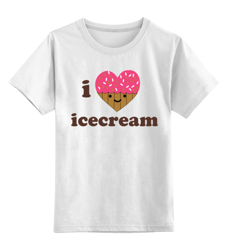 

Детская футболка Printio I love icecream цв.белый р.116, 0000001260659