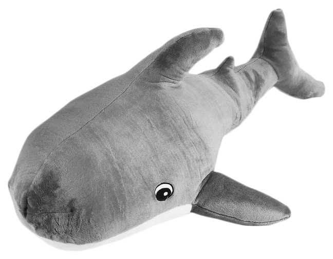 Купить Мягкая игрушка Акула, цвет серый, 100х64 см Sima-Land,
