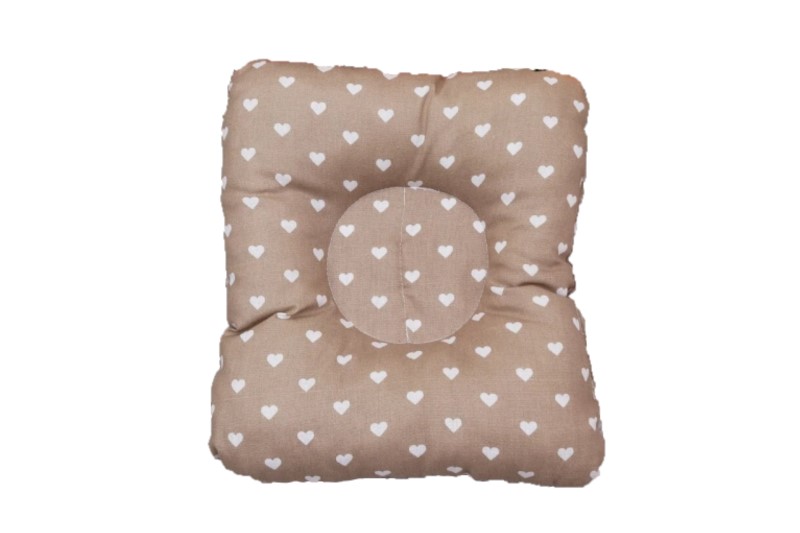 

Подушка для кормления и сна AmaroBaby BABY JOY СЕРДЕЧКИ Кофе