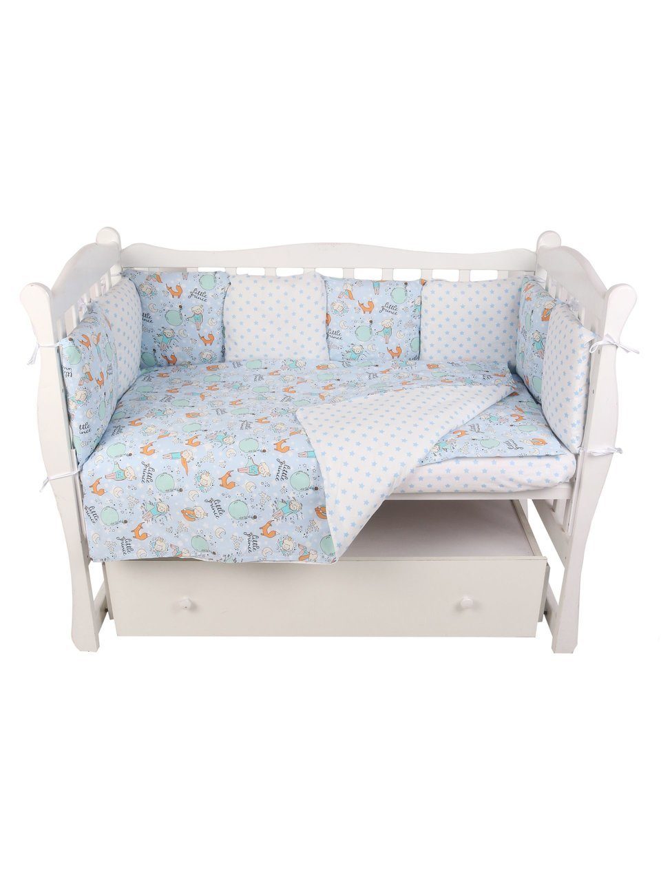 

Комплект в кроватку AmaroBaby Мечтатель, поплин, 15 предметов